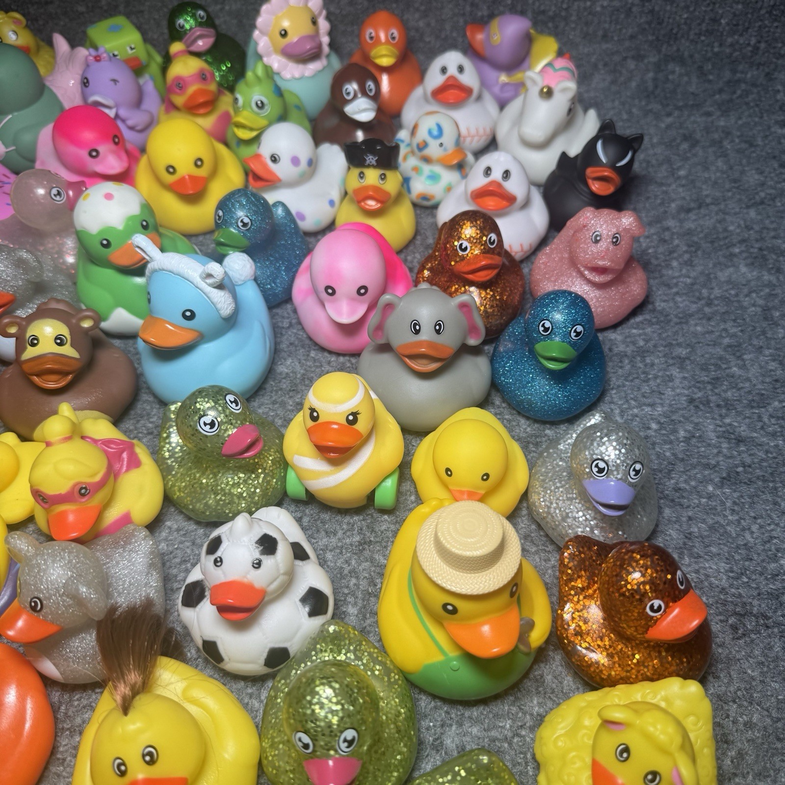 Rubber Ducks Bulk Assortment Duckies Jeep Ducking Duck Bath Toys Lot Of 114