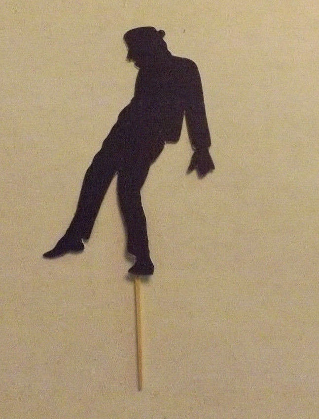 Lot of 12 Michael Jackson Cupcake Toppers!