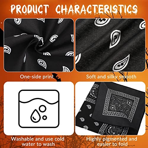 100 Pack Bandanas Unisex Paisley Bandanas Bulk Multi Purpose Multicolor Stylish
