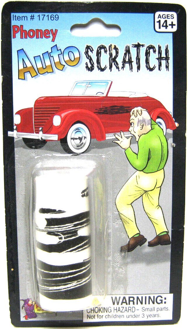 FORUM NOVELTIES – PHONY AUTO SCRATCH – GAG GIFT FUN PARTY JOKE TOY – NEW