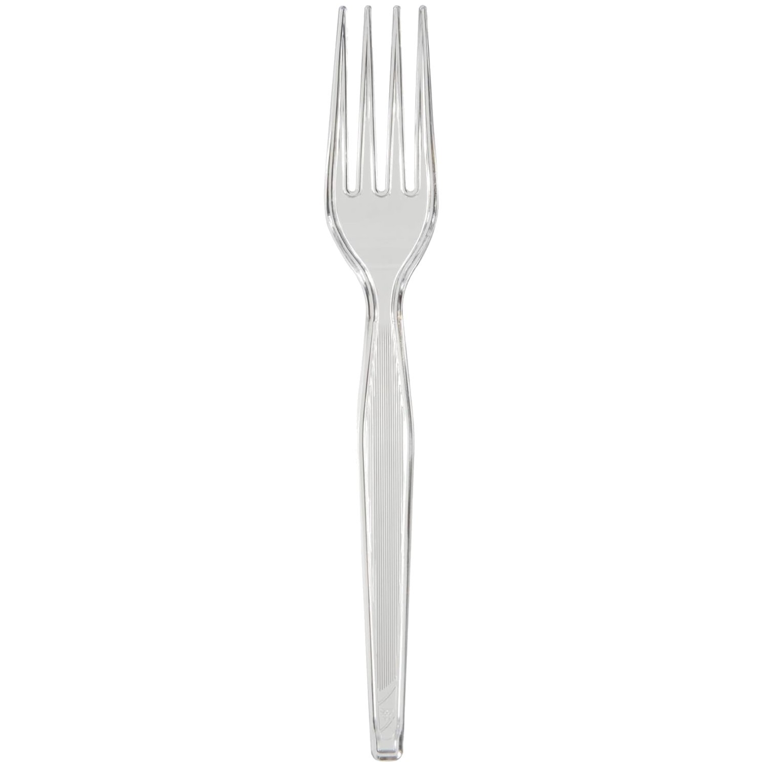 Heavyweight Polystyrene Forks, Clear, 1000 Pack