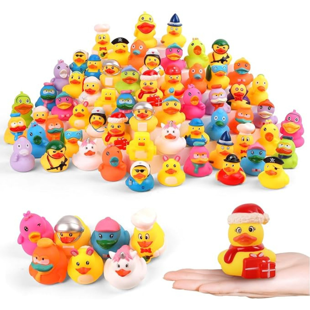 Rubber Ducks in Bulk,Assortment Duckies for Jeep Ducking Floater Duck Bath Toys