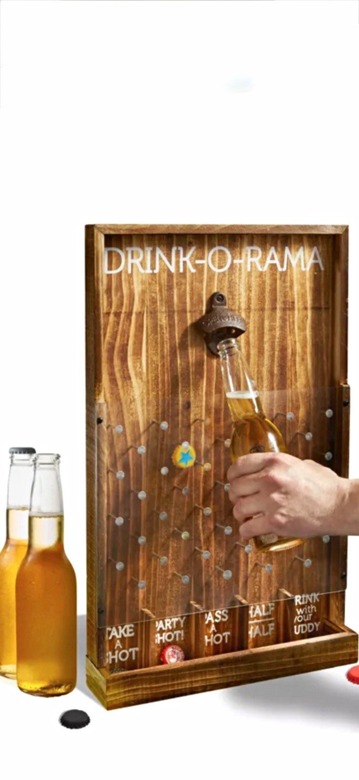 Studio Mercantile Drink-O-Rama Wall-Mounted Drinking Game w/ Opener