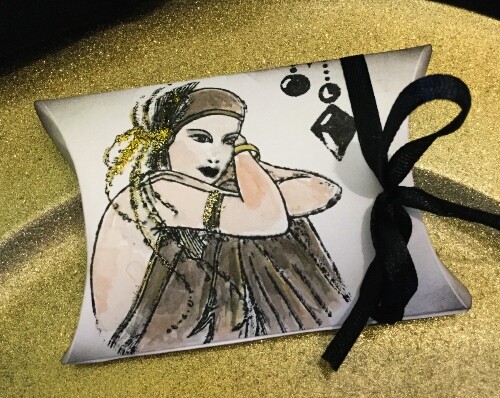 Art Deco Ladies Pillow Boxes – set of 8