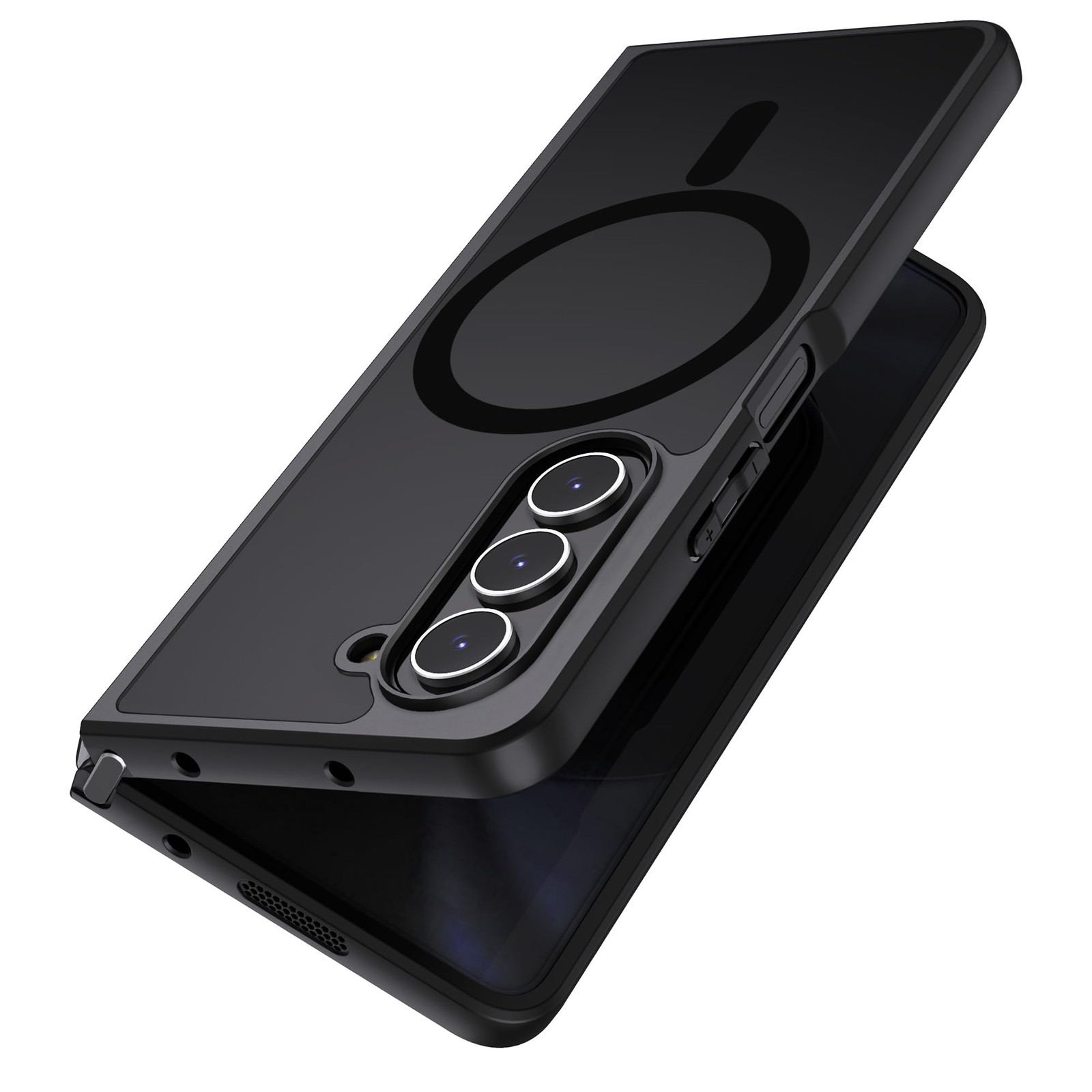 MAKAVO Magnetic for Samsung Galaxy Z Fold 5 Case [Compatible with MagSafe] Slim