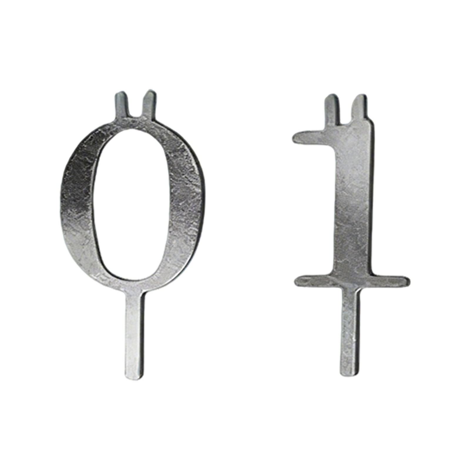 Reusable Number Birthday Candle Holder Set Metal Number 0~9 Cakes Candle Holders