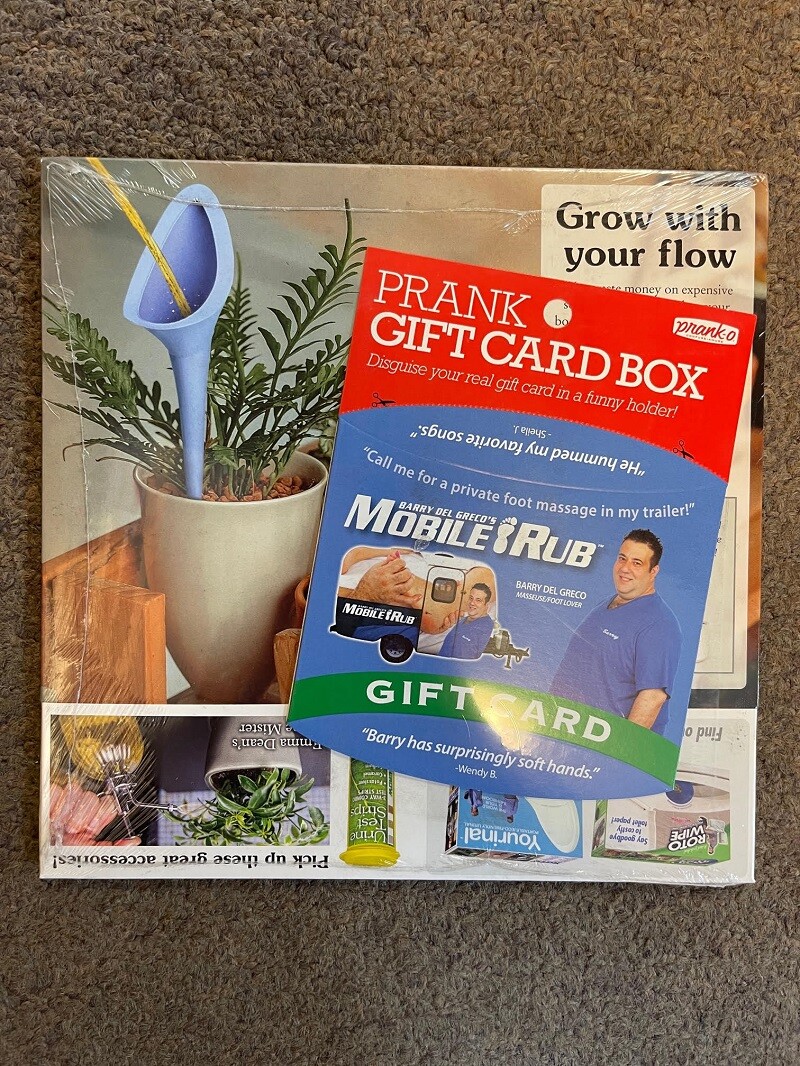 PRANK-O FUNNY JOKE PRANK GAG GIFT GIFT BOX 8″x6″x2″ – PLANT URINAL