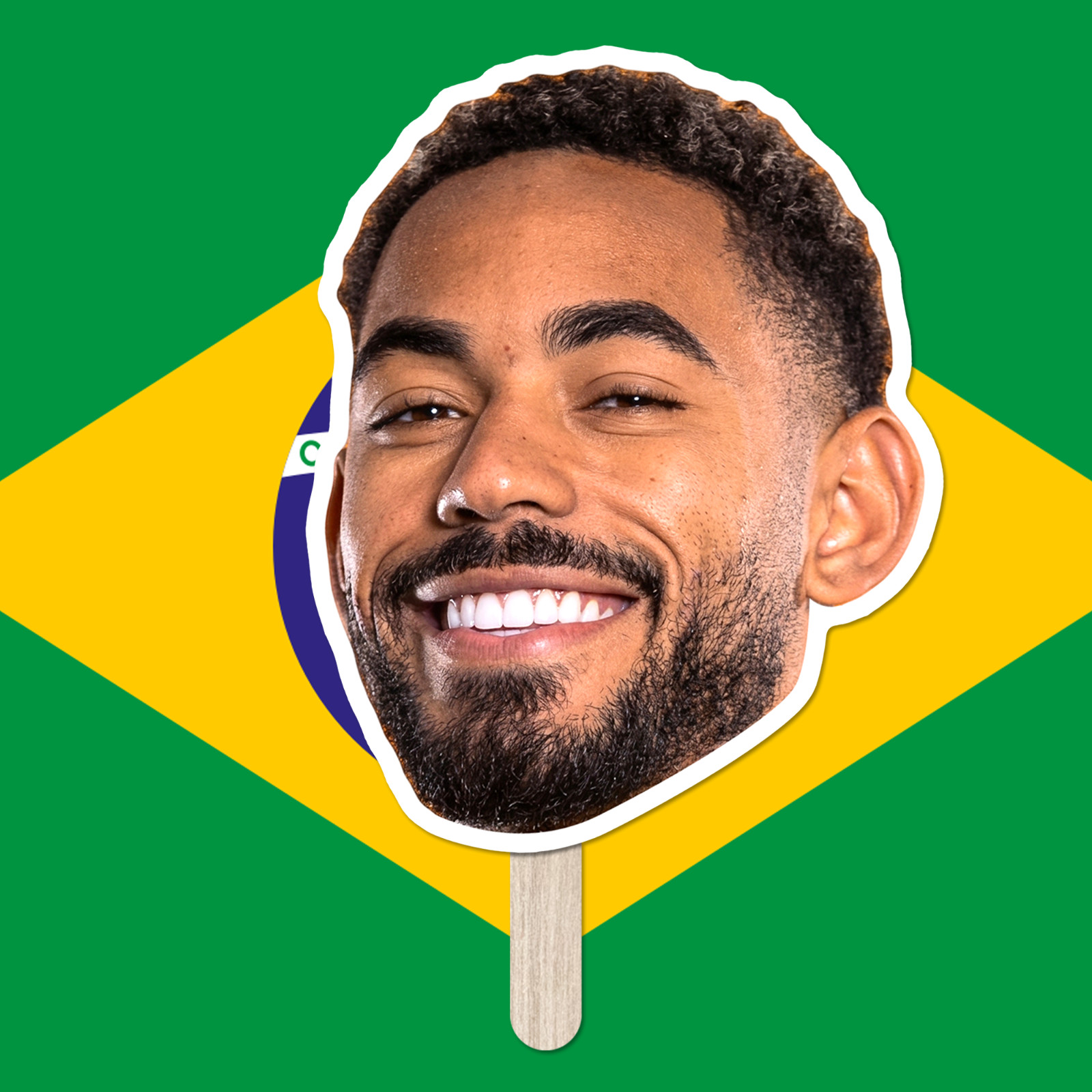 Brazil National Team Big Head Cutout – Neymar Jr, Vinicius Jr, Rodrygo