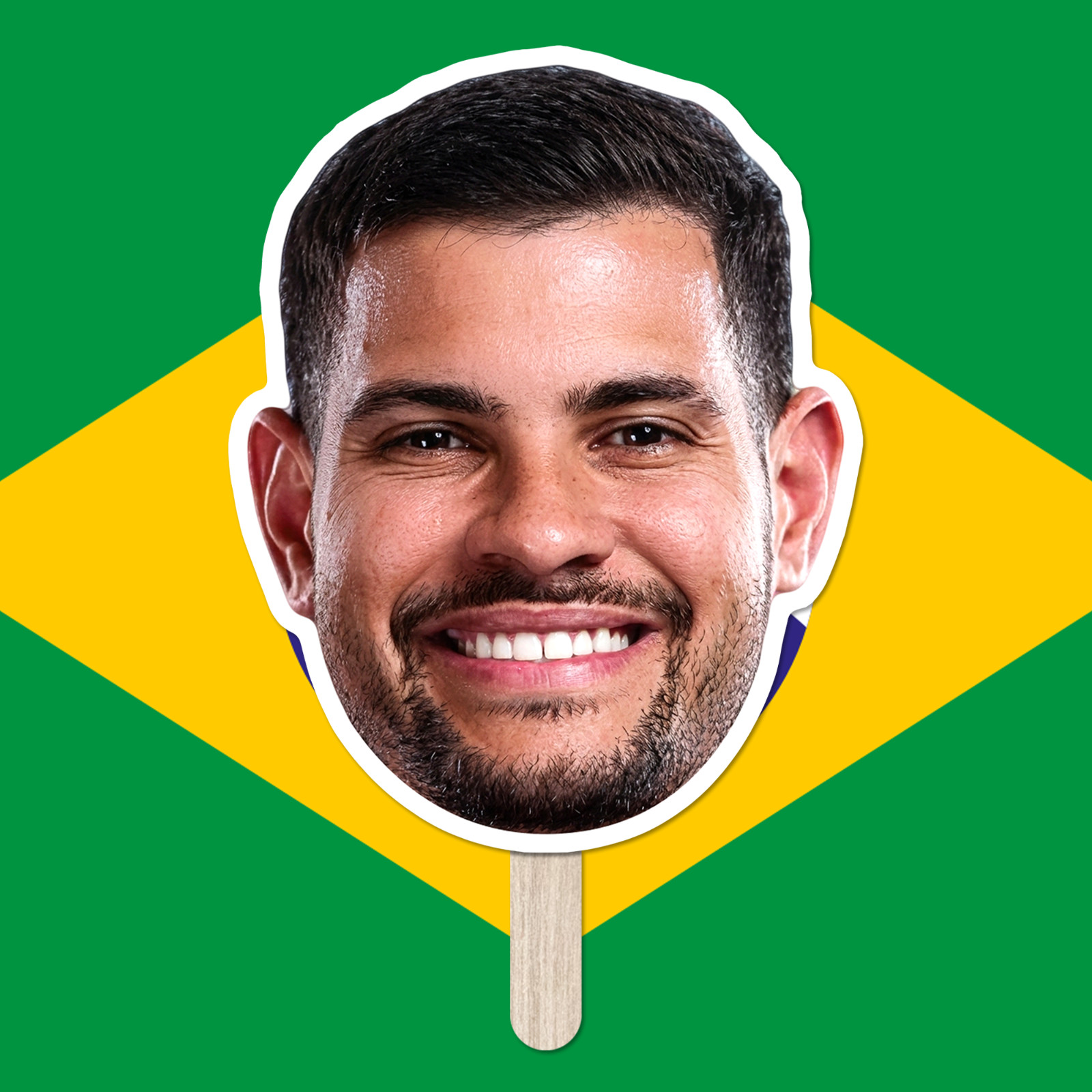 Brazil National Team Big Head Cutout – Neymar Jr, Vinicius Jr, Rodrygo