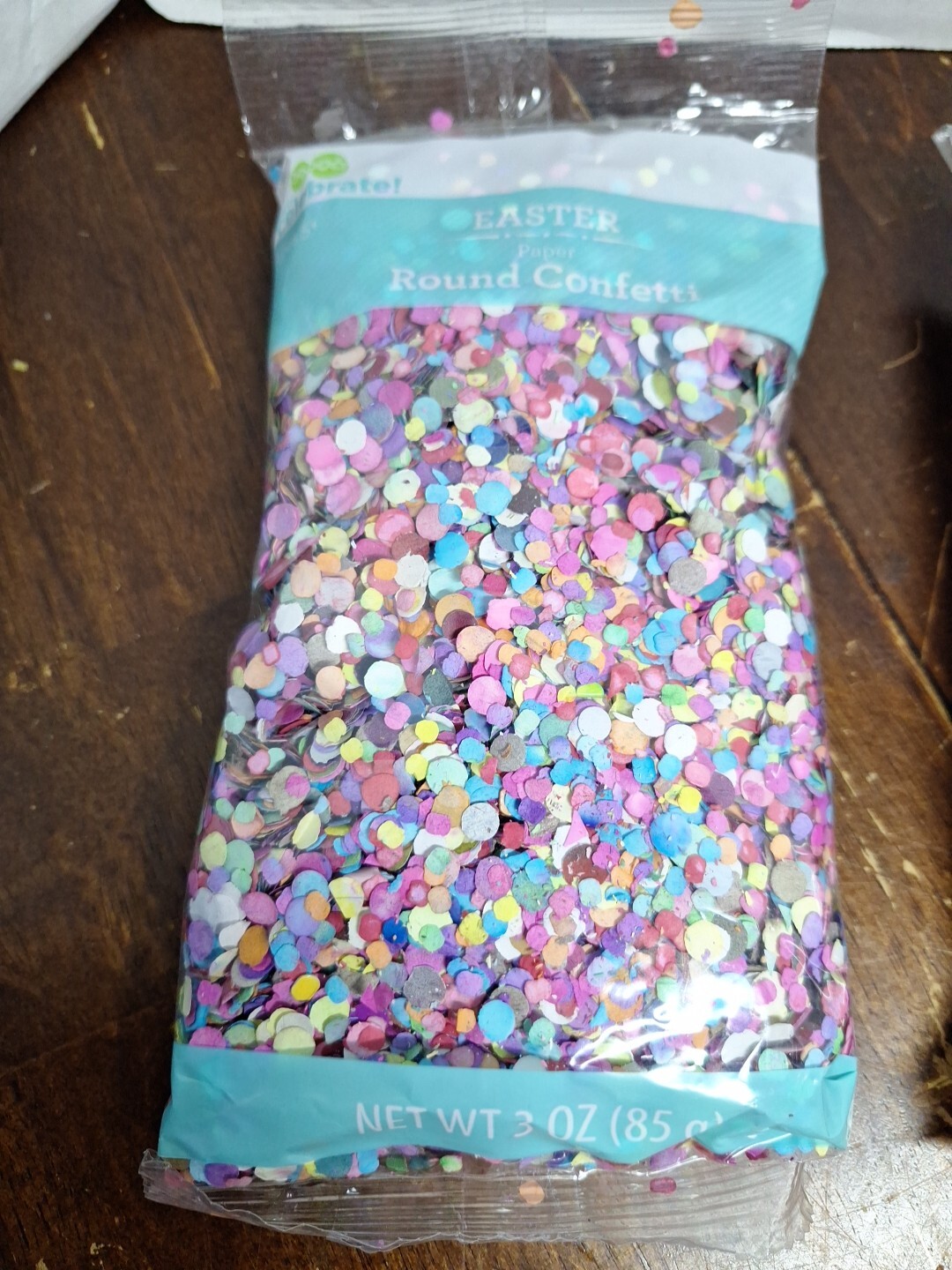 4 Pkgs Colorful Paper Confetti – Party, Easter, Shower, Birthday, All Occasion