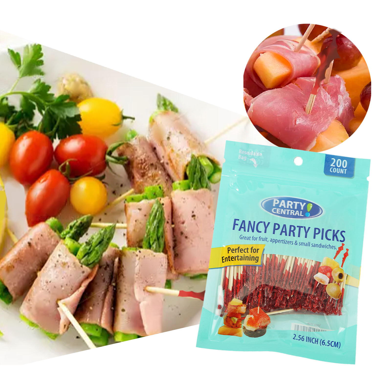 600 Count Cocktail Picks Toothpicks for Appetizers Fruit 2.56″ Fancy Party Picks