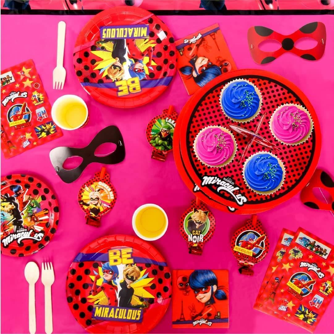 Miraculous Ladybug 9″ Paper Plates 20ct Cat Nior Kids Party Supplies Mighty Mojo