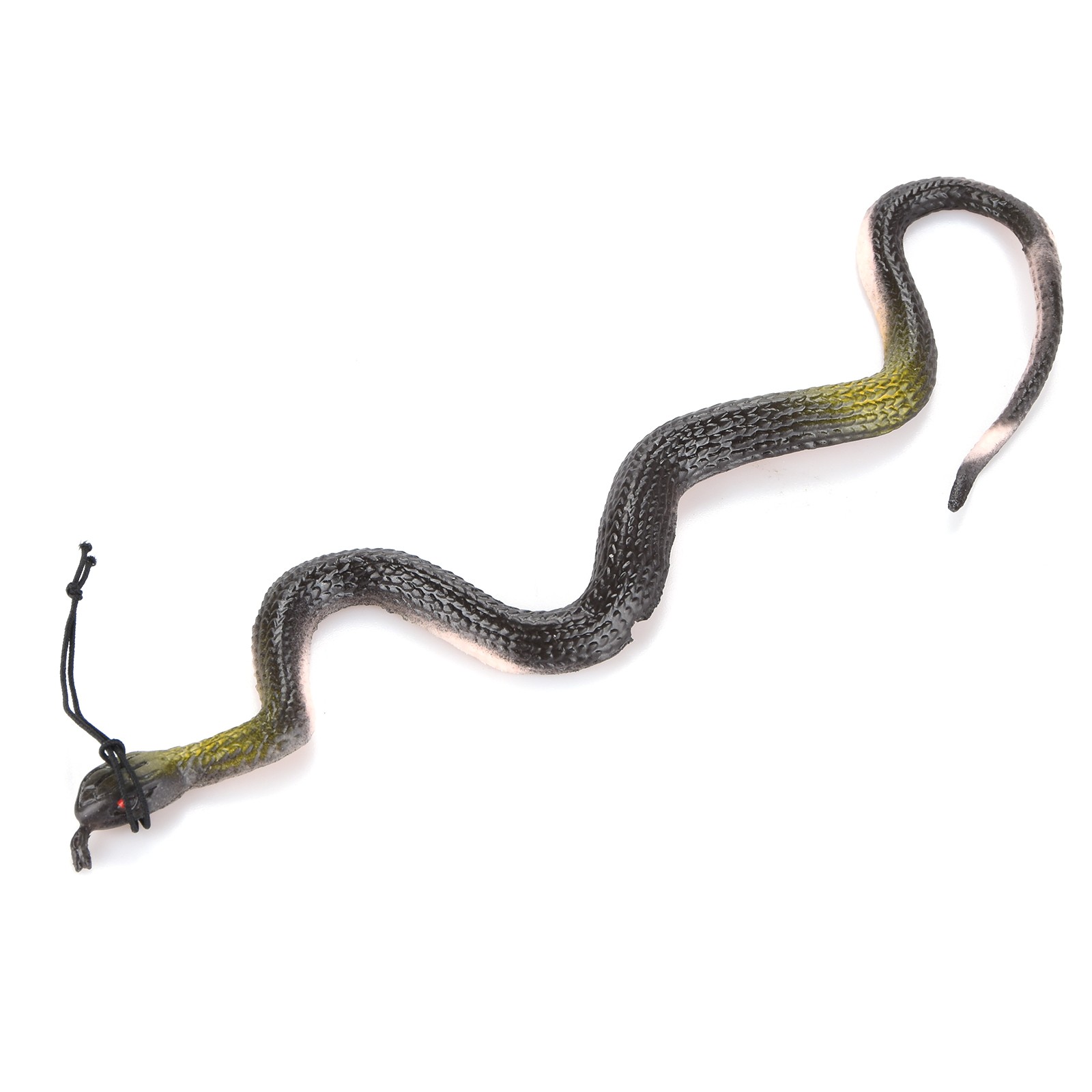 40CM Brown Rubber Toy Fake Snake Safari Garden Prop Joke Prank Halloween Gift