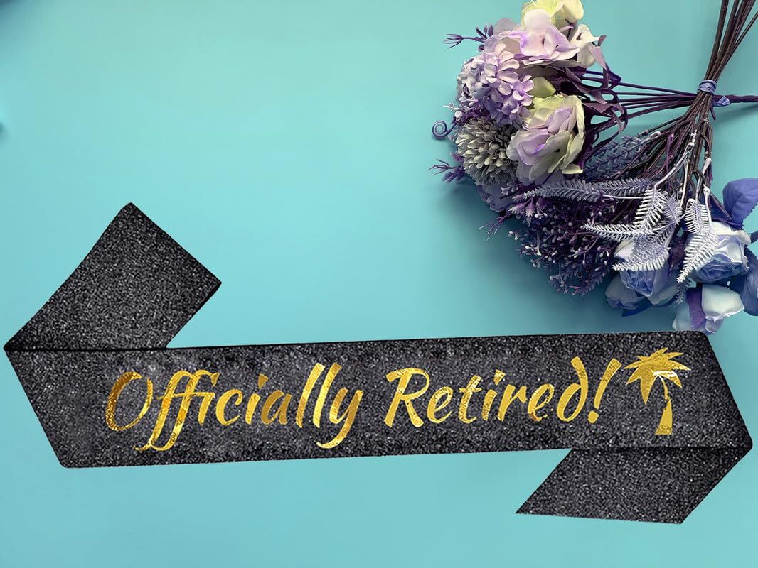 Officially Retired Crown Sash Set Women Retirement Tiara & Sash Set for Retir…