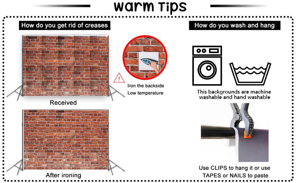 Red Retro Brick Wall Photo Backdrop Polyester Brick Photography Background