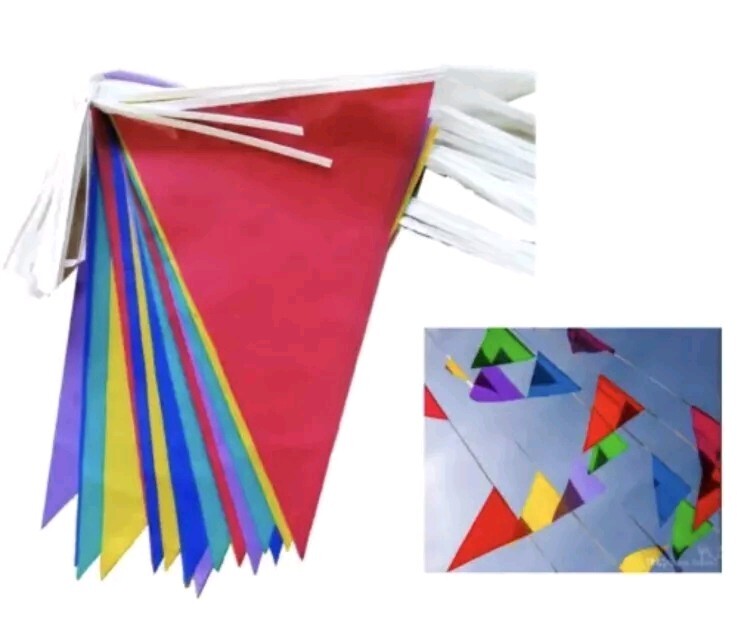 33 Feet 20 Flags Multi Colour Banner Bunting Party Event Home Garden Decoration