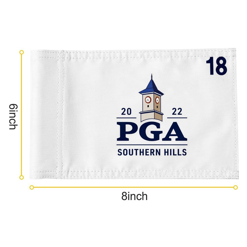 2022 PGA CHAMPIONSHIP SOUTHERN HILLS TOUR Golf Pin Regulation Tube Flag 8x6Inch
