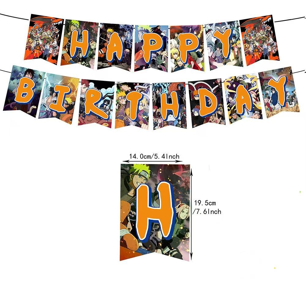 Anime Naruto Shippuden Theme Birthday Party Supplies,Birthday Party Decorate Set