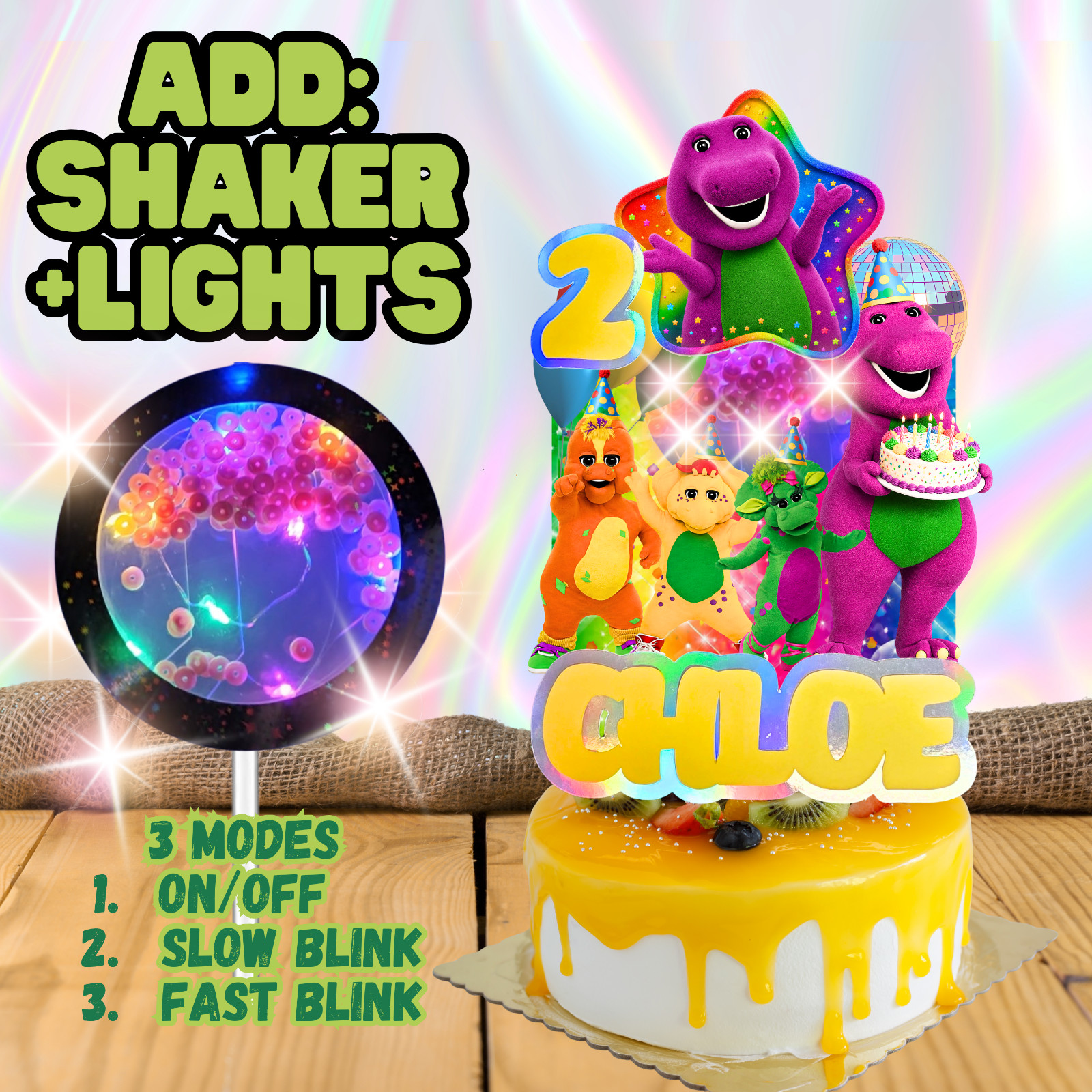 BARNEY cake birthday party decorations decor theme idea supplies BALLOON CUPCAKE