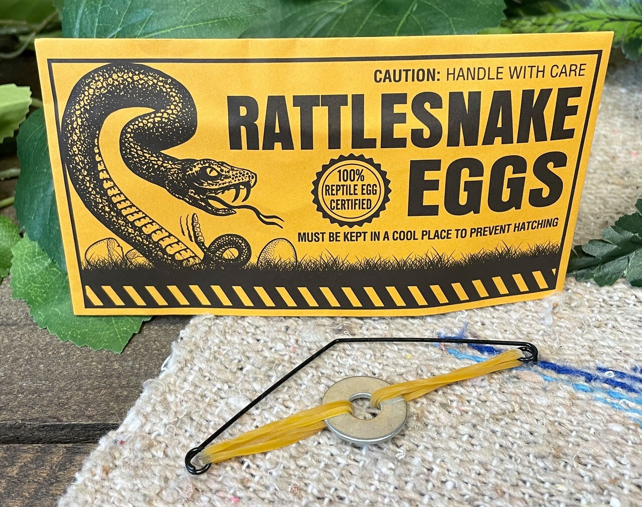 12 Rattlesnake Egg Envelopes – gag prank joke funny toy noise maker (1 dozen)