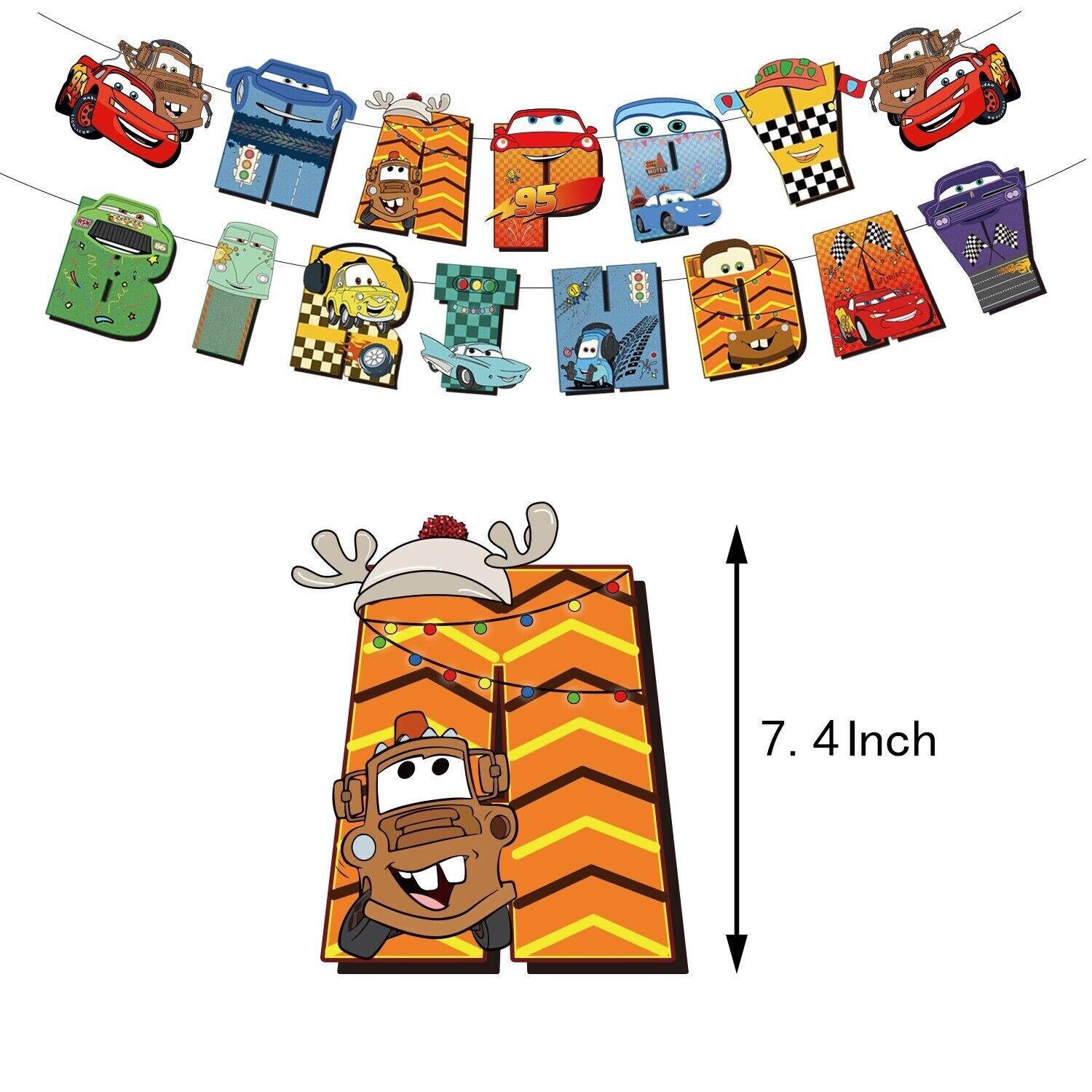 Disney Pixar Cars Theme Birthday Party Decorate Supplies Set US Stock