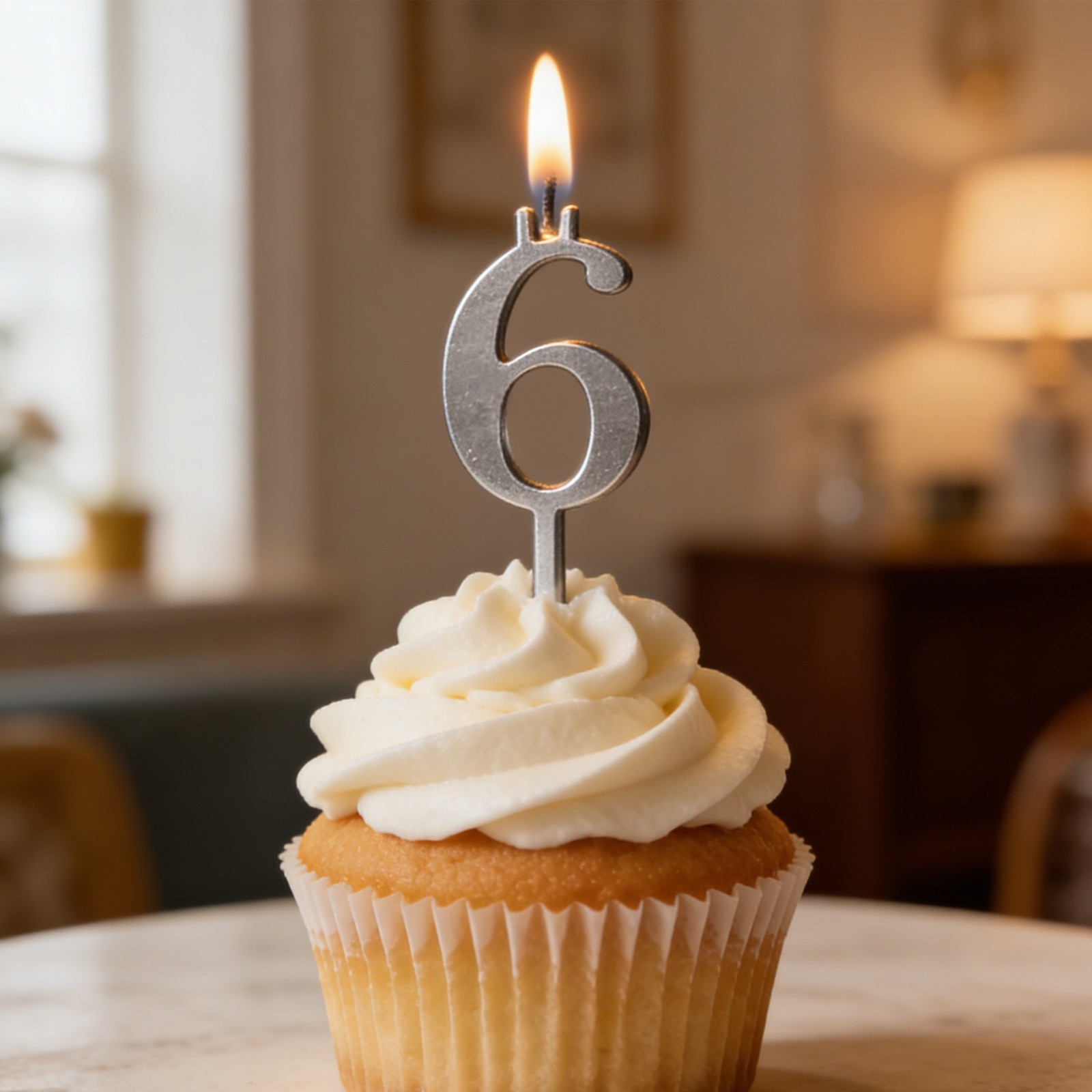 Reusable Number Birthday Candle Holder Set Metal Number 0~9 Cakes Candle Holders