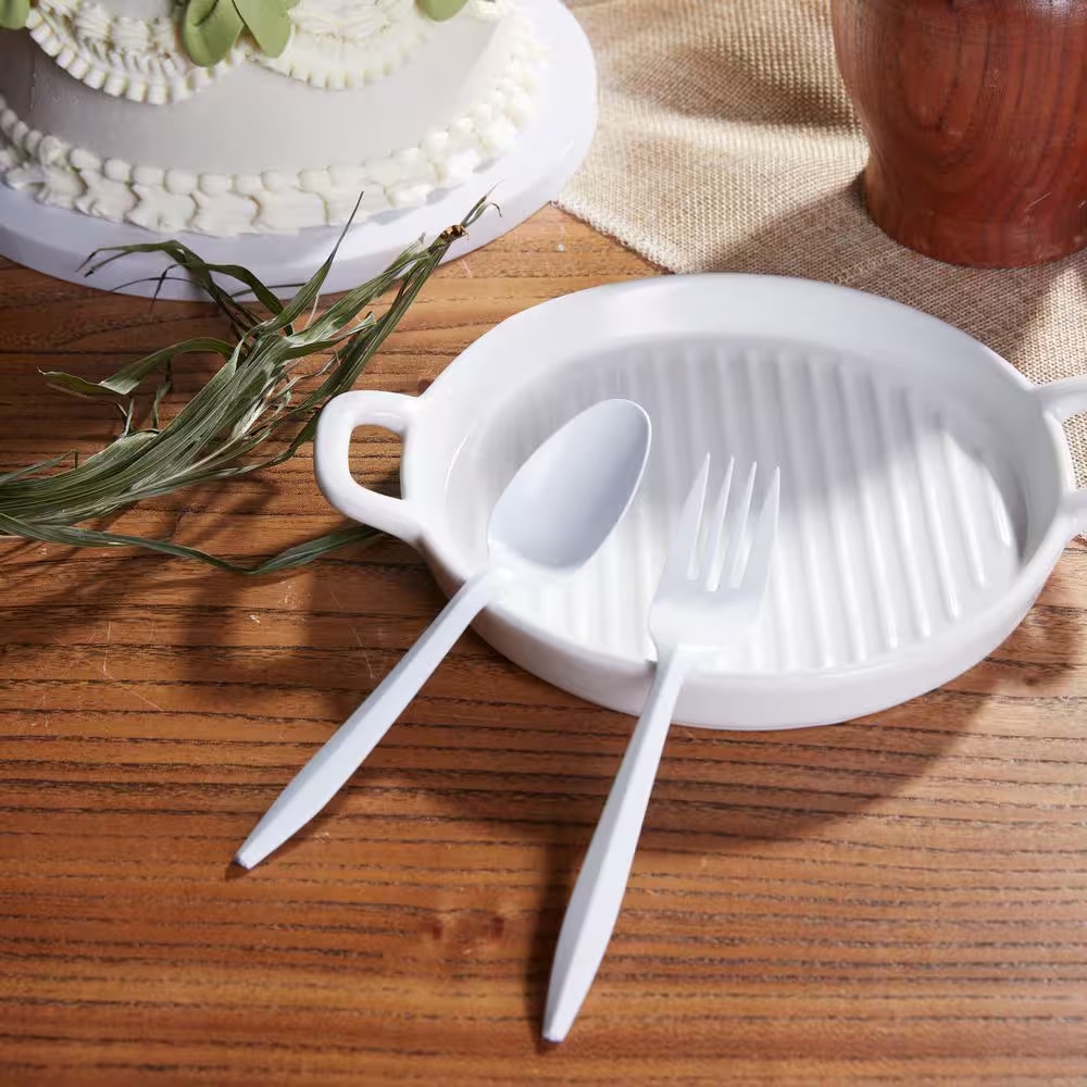 Individually Wrapped Disposable Polypropylene Tableware Forks, 1000/Carton