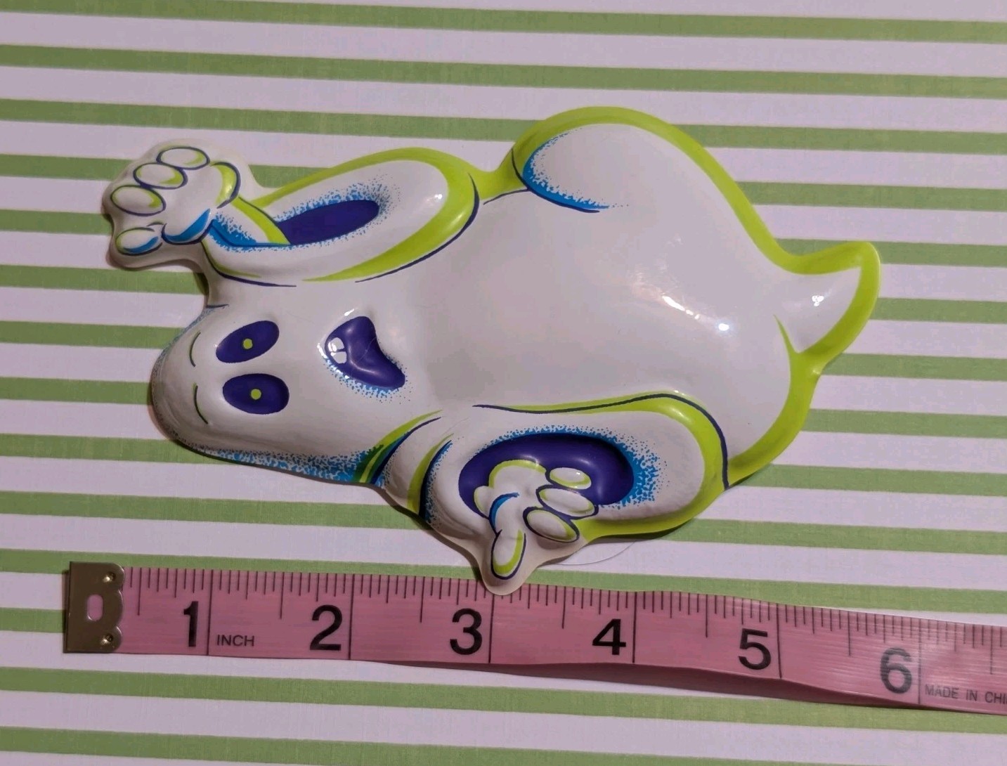 23 Vintage Halloween Cupcake Toppers Ghost Soft Plastic Pop Tops
