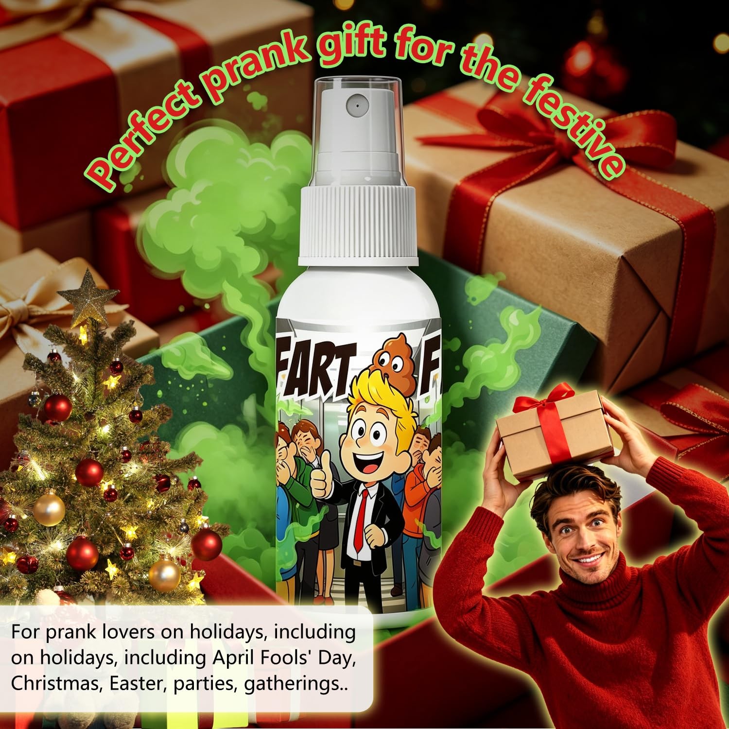 Funny Fart Spray Stink Bomb Gag Joke Adult Kids Prank 1OZ