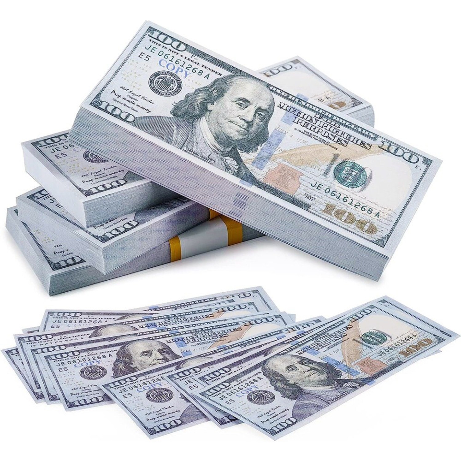 FAKE BANK GAMES PLAY MONEY KIDS CASH PAPER 100 PCS 100 DOLLAR BILLS $$$ PARTY