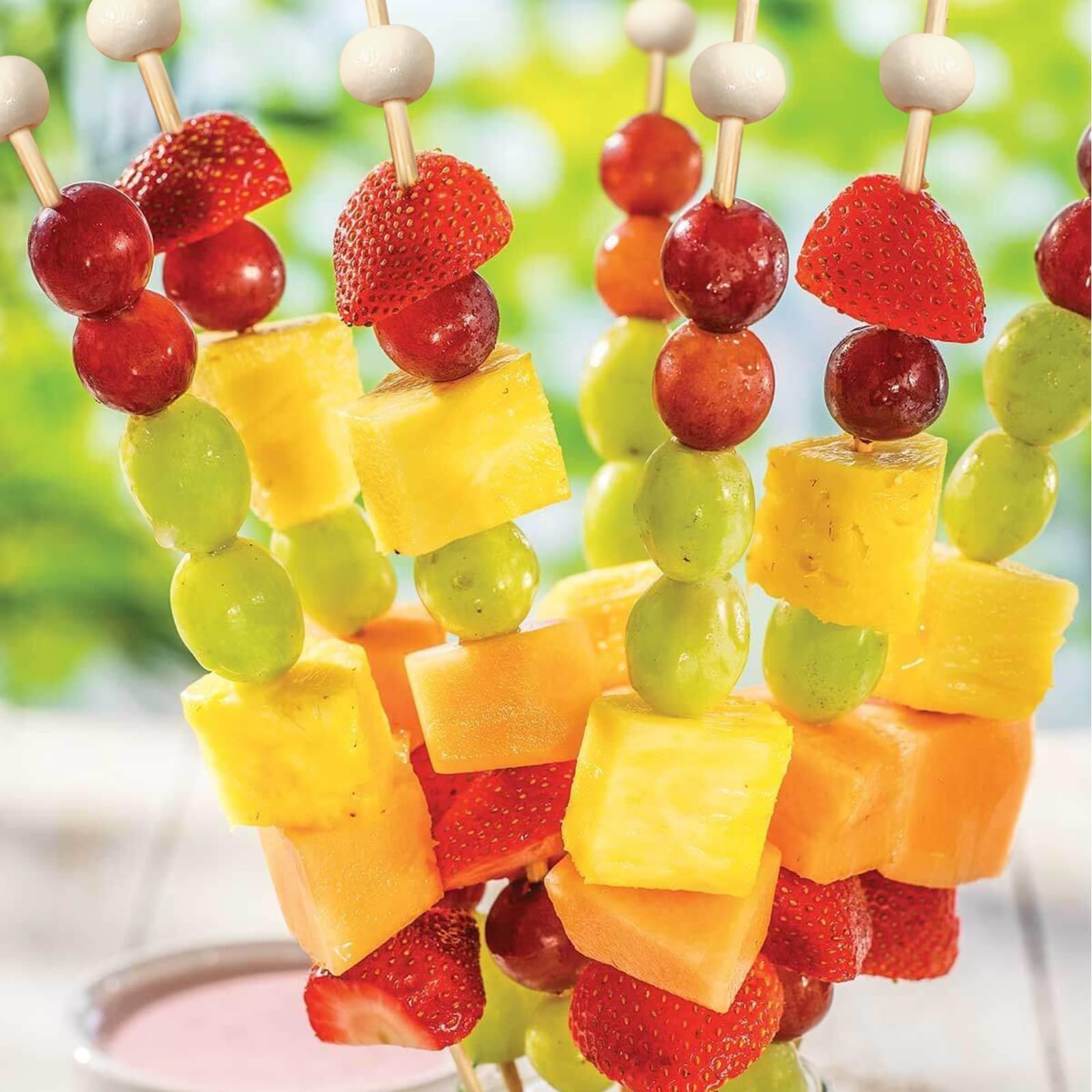 200 Pcs Cocktail Picks, 4.7 Inch Toothpicks for Appetizers, Skewers Fruits Picks