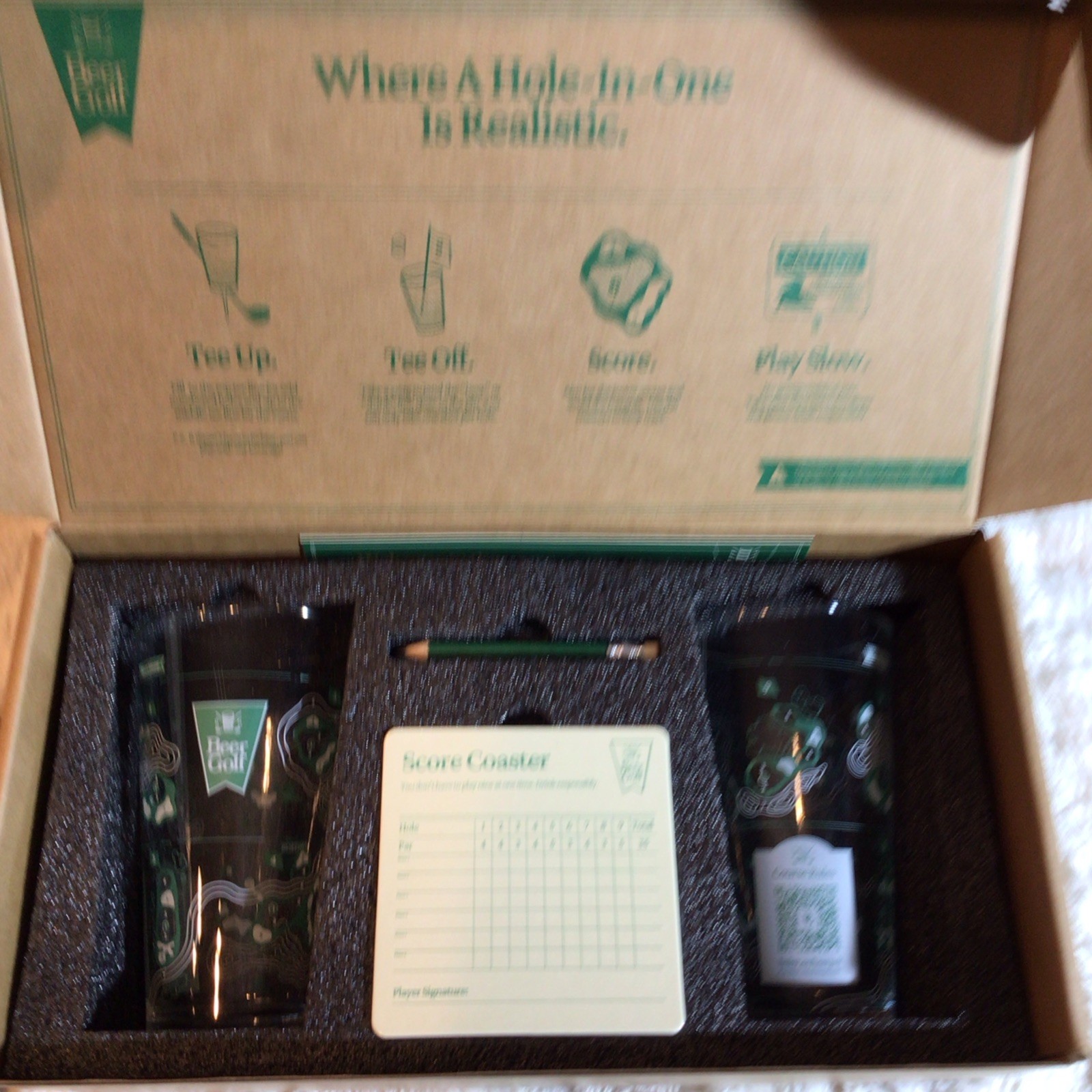 Beer Golf Set – Beer Drinking Game – NIB