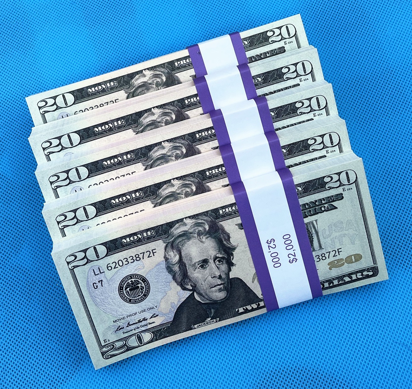 $20 Bills 500 Pieces Prop Replica Money for Movies, Parties, Tik Tok,Instagram