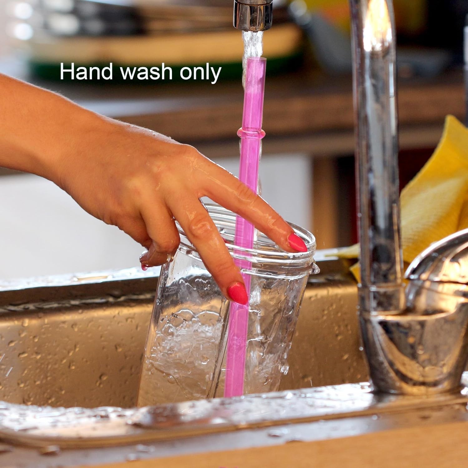 BPA-Free 13” Reusable Straws with Brush – Ideal for Hydro Flasks & Yeti Tumblers