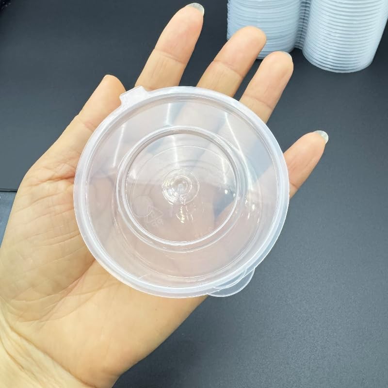 50 Pieces Small Sauce Containers Plastic Cups,Reusable Condiment Cups,Souffle…