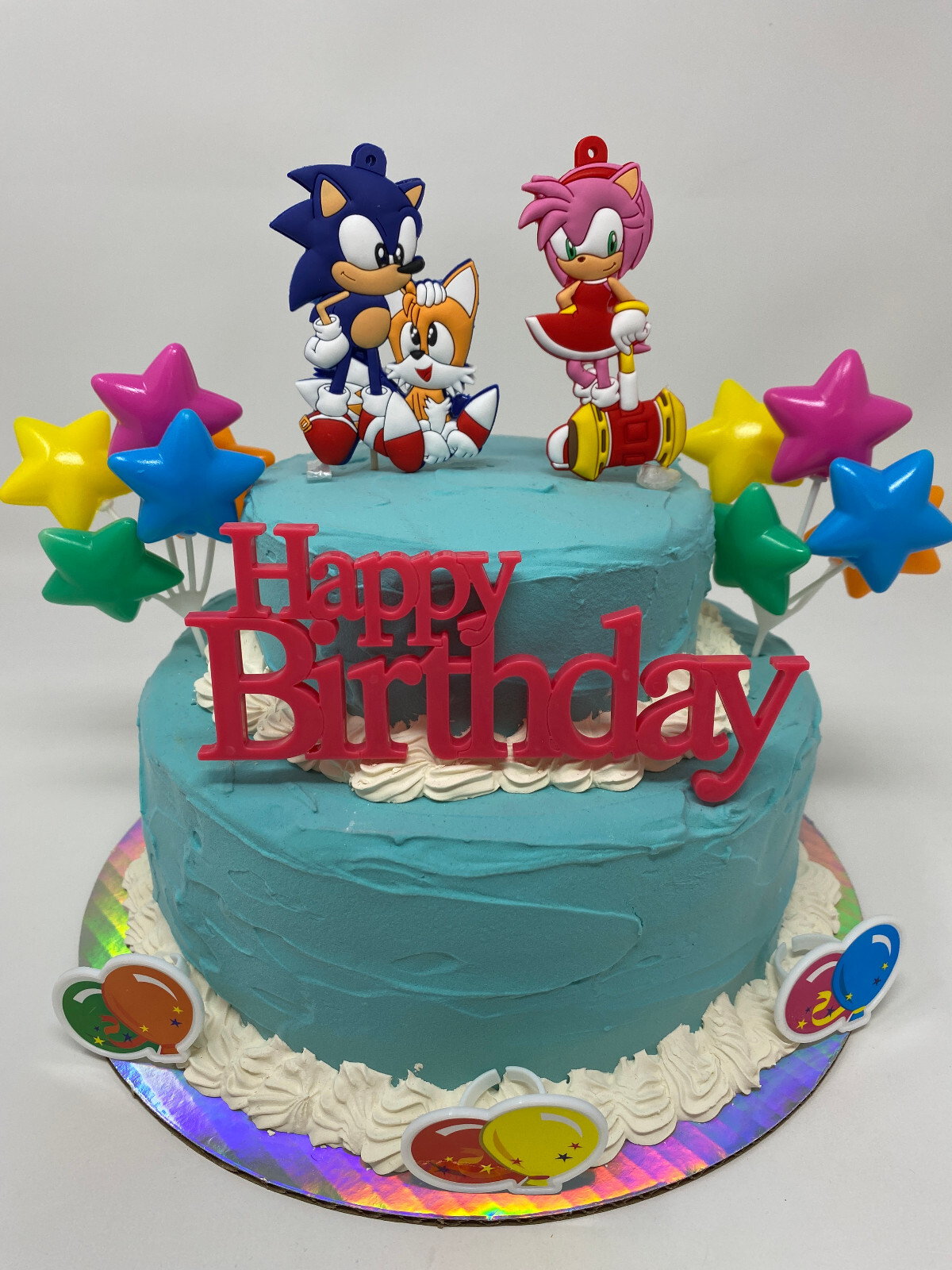 Sonic the Hedgehog Birthday Cake Topper Set ~ BRAND NEW ~ Ships Out Next Day