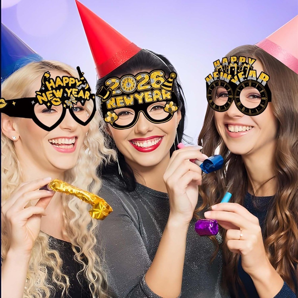 New Years Eve Photo Booth Props 2026- Huge Pack of 30 | Happy New Year