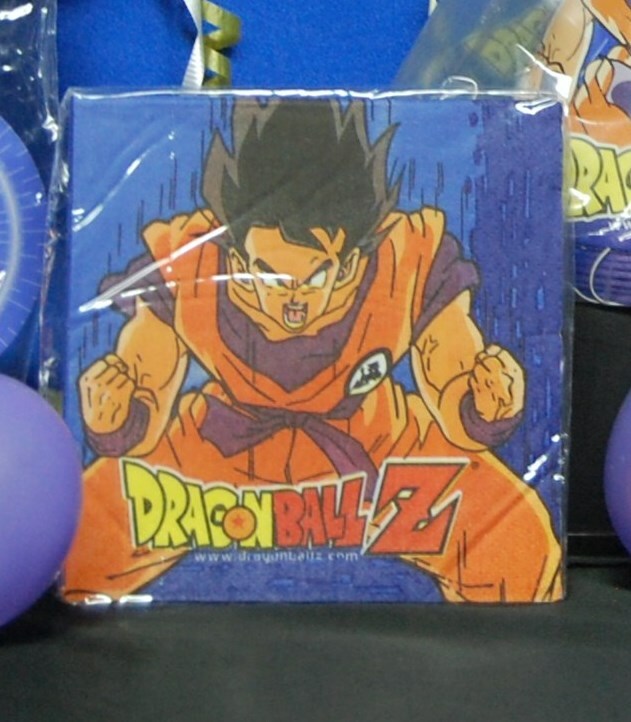 Dragon Ball Z Party Dessert Napkins DBZ Napkins NEXT DAY SHIP 16 ct