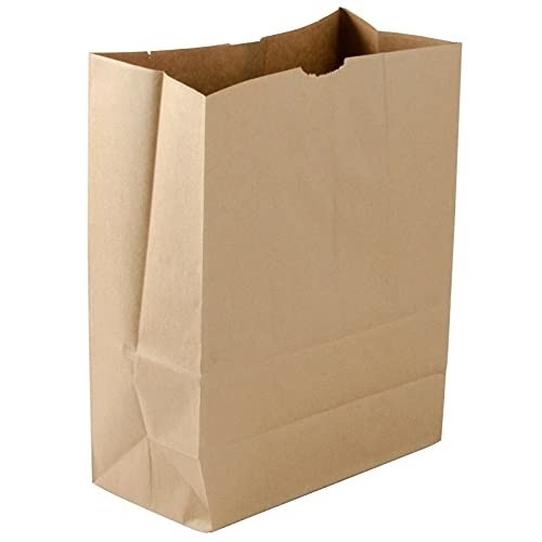 Large Heavy Duty Brown Paper Grocery Bags – 57 Lb Basis Weight, 12X7X17 Inch 1/6