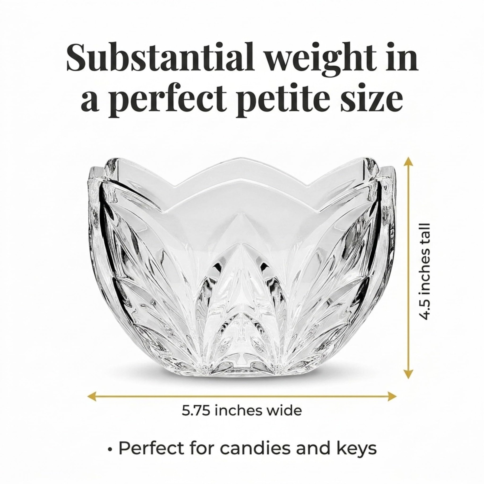 Godinger Square Bowl – Shannon Crystal