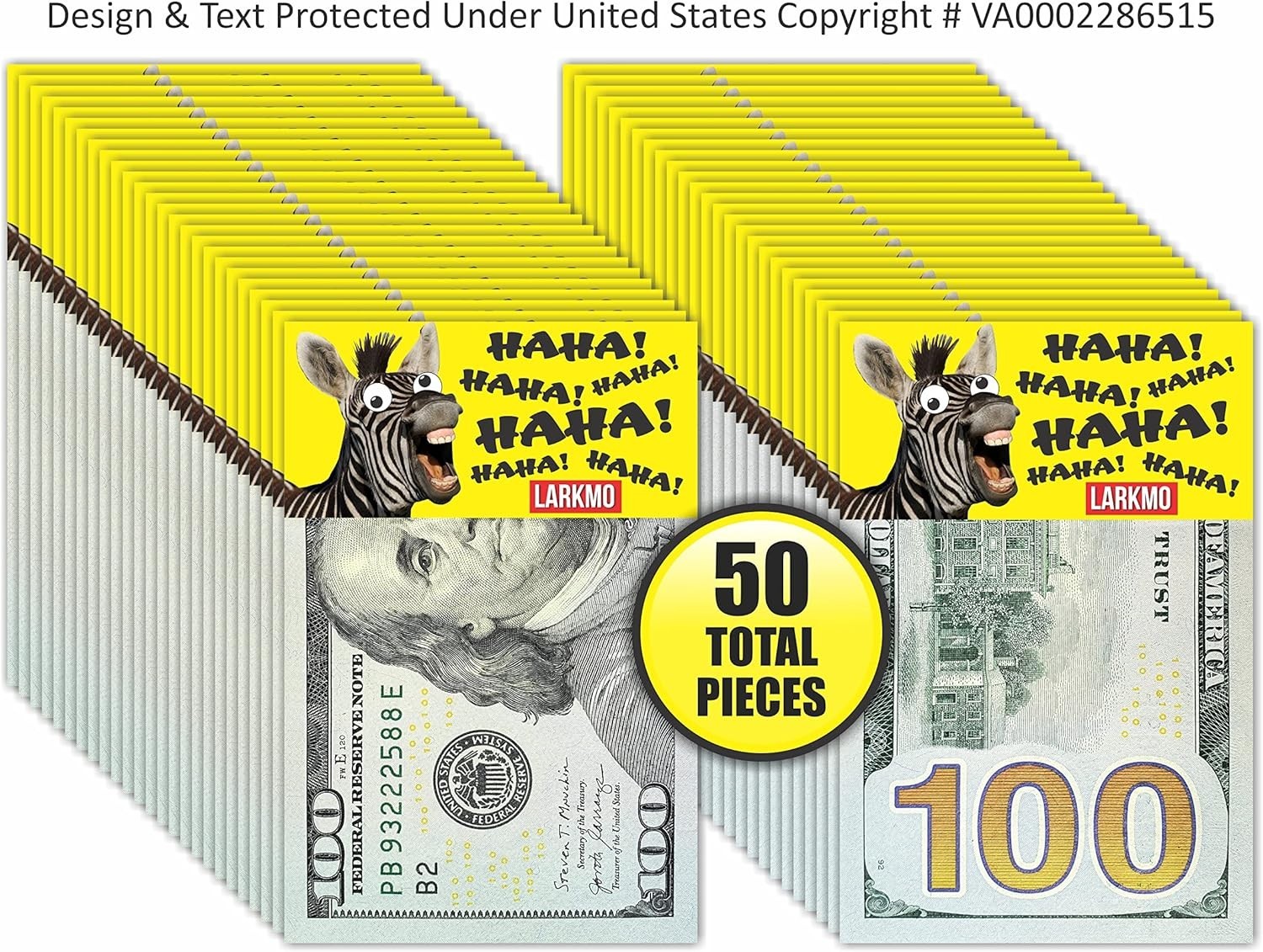 The Pranking Zebra Funny $100 Gag, Realistic One Hundred Dollar Bill Joke Off…