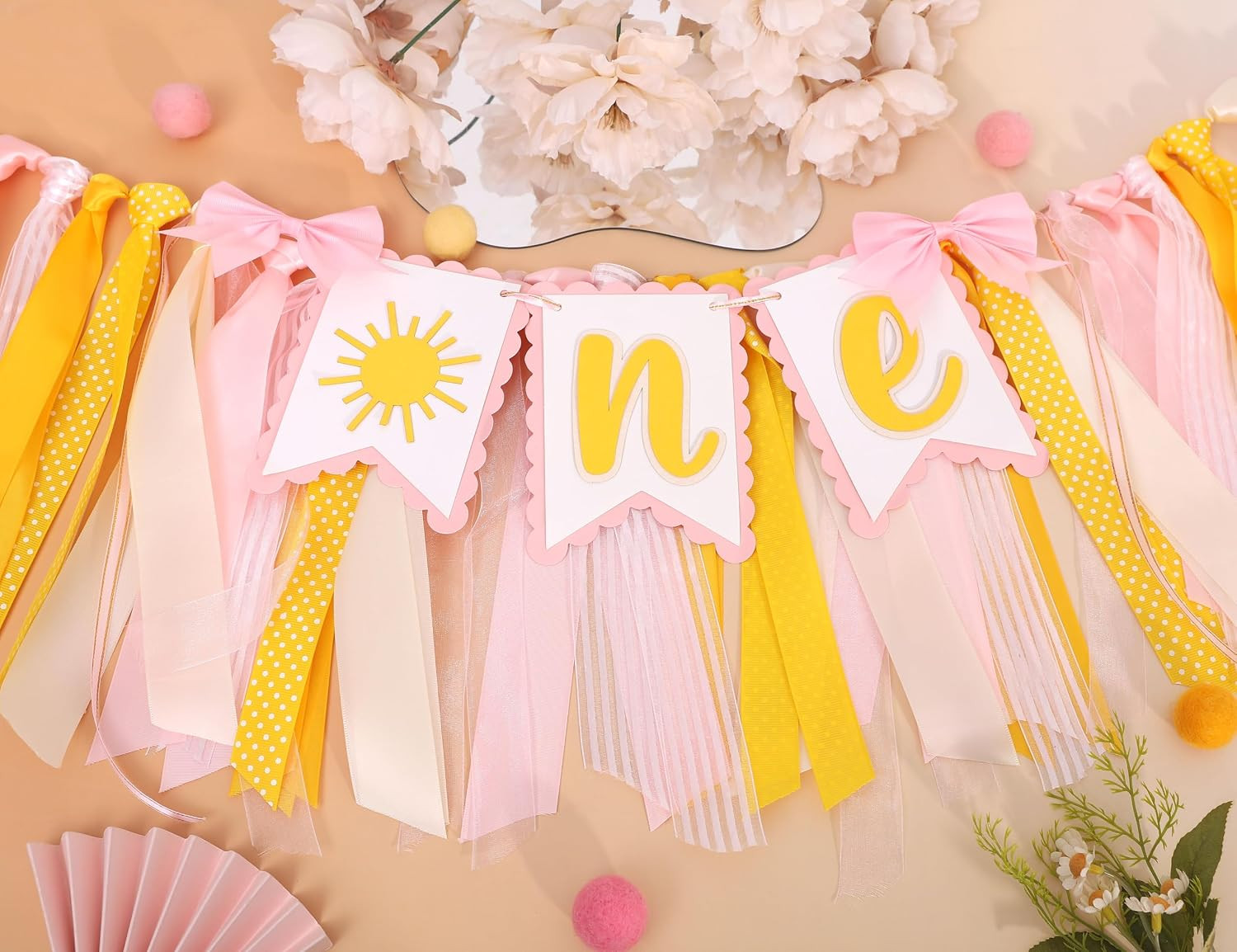 You Are My Sunshine 1St Birthday High Chair Banner – Sunshine Themed Party Decor