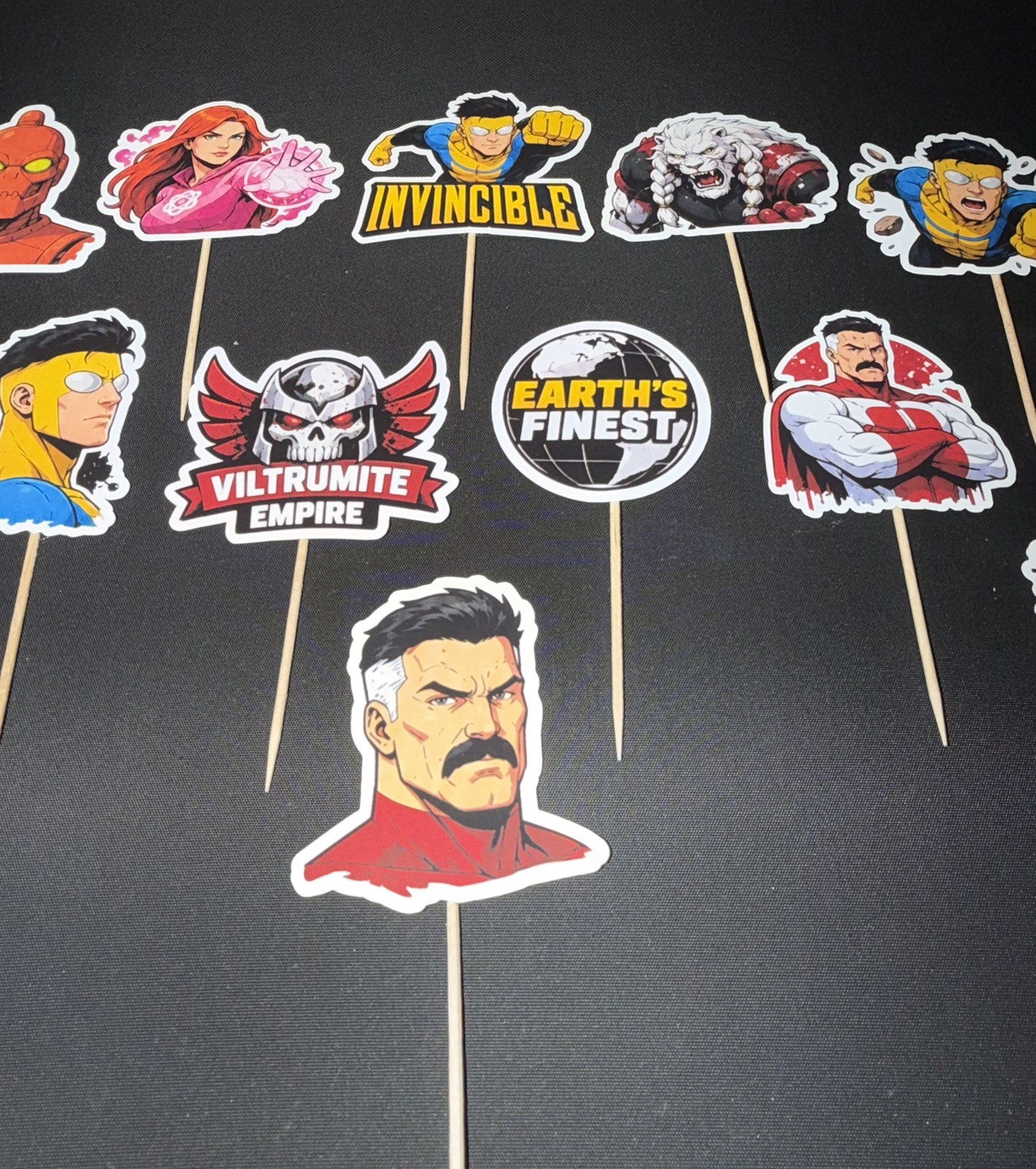 Boy Super Hero Cupcake Toppers Invincible