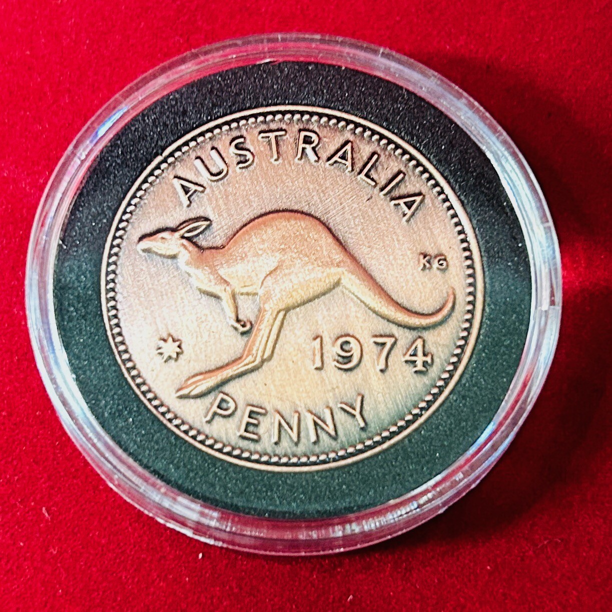 20th Wedding Anniversary Gift Present 2004 Australian Penny in a Capsule