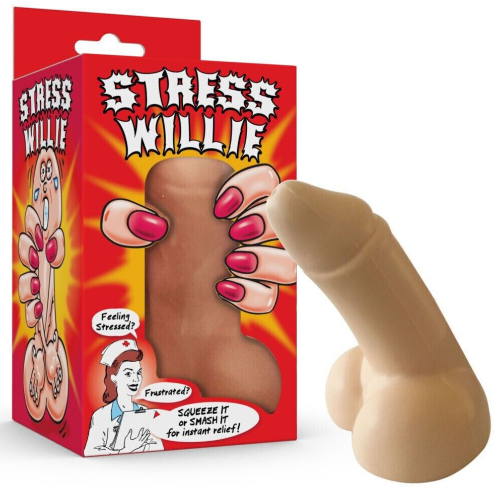 STRESS WILLIE Squeeze – Squeezable Relief Pecker Willy Adult Novelty Gag Toy