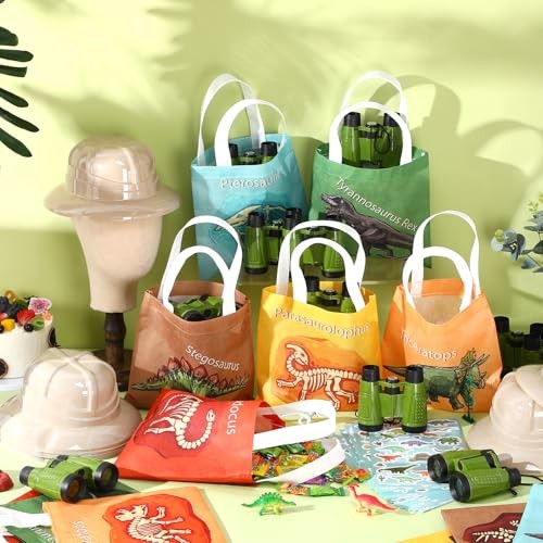 48 Pcs Kids Explorer Costume Set Include Plastic Kids Safari Hat Dinosaur