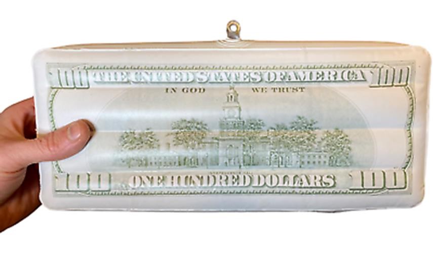 10 Giant Party Inflatable $100 Hundred Dollar Money Bills – Gag Joke Fun Toys