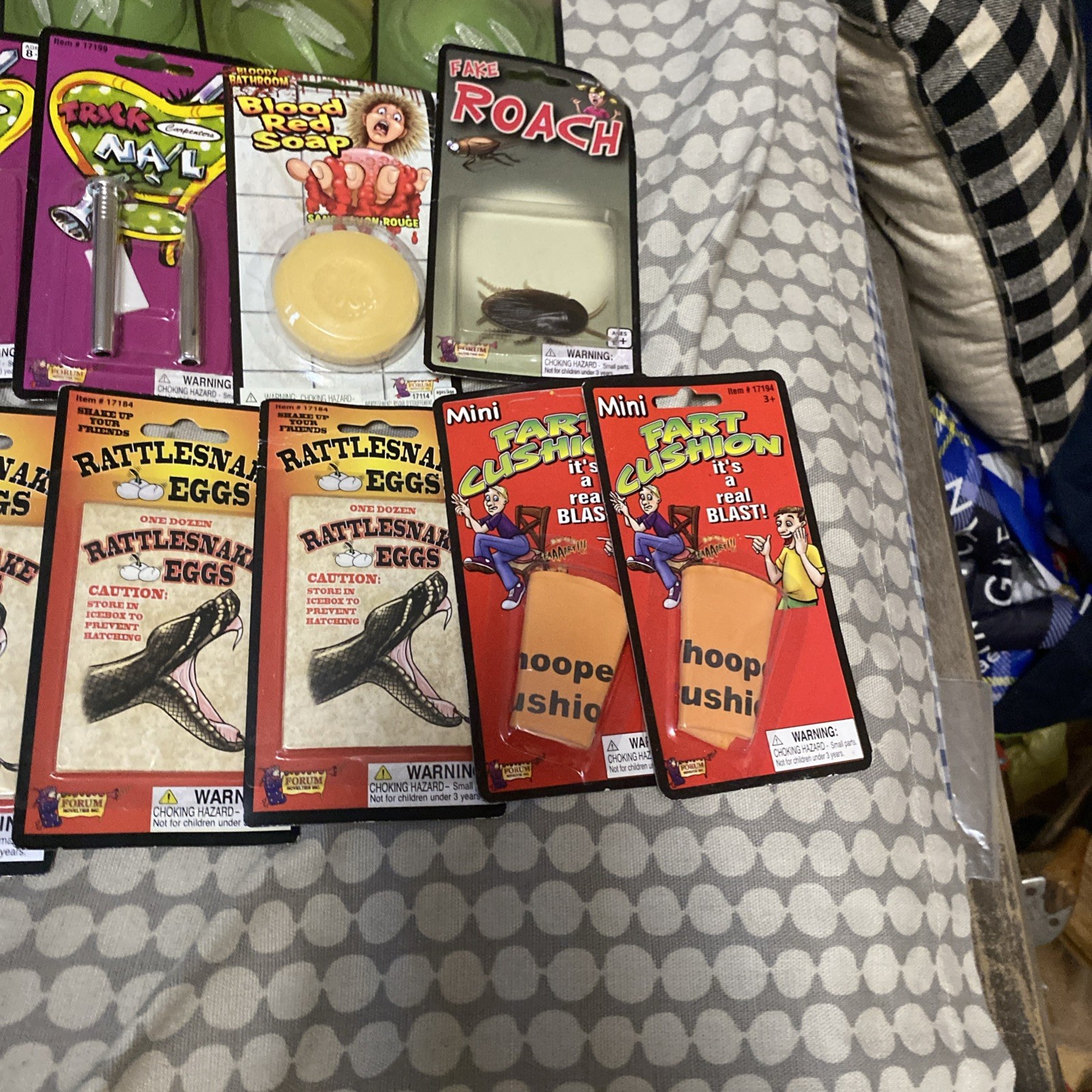 Lot Of Assorted Joke Gag Prank Toys New And Used Forum Novelties
