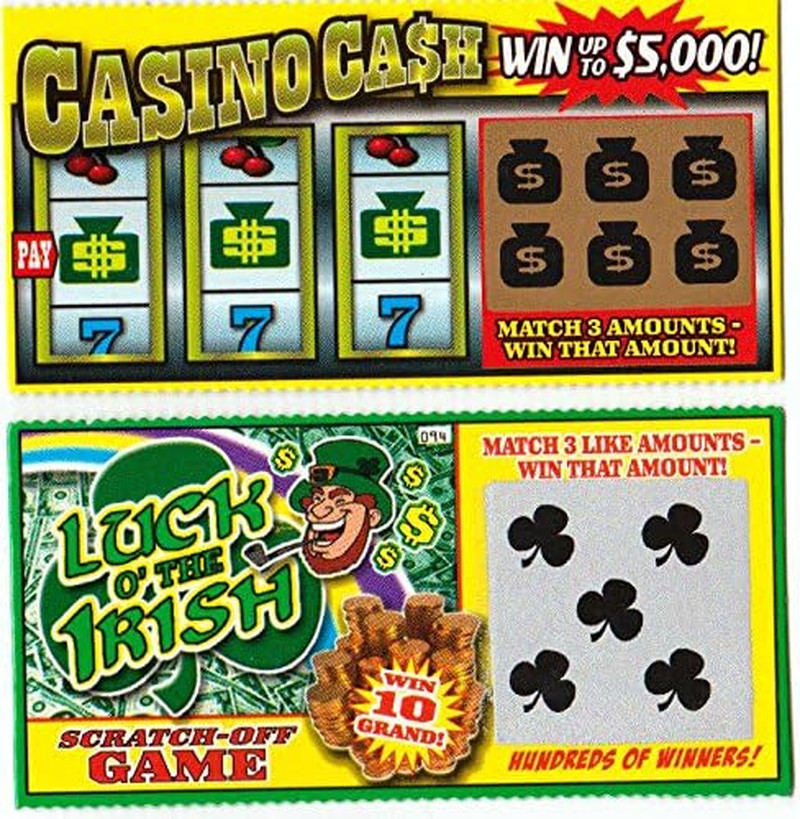Fake Lottery Ticket Scratch Tickets (5 Tickets / 1 Pack) Pranking Toys for Frien