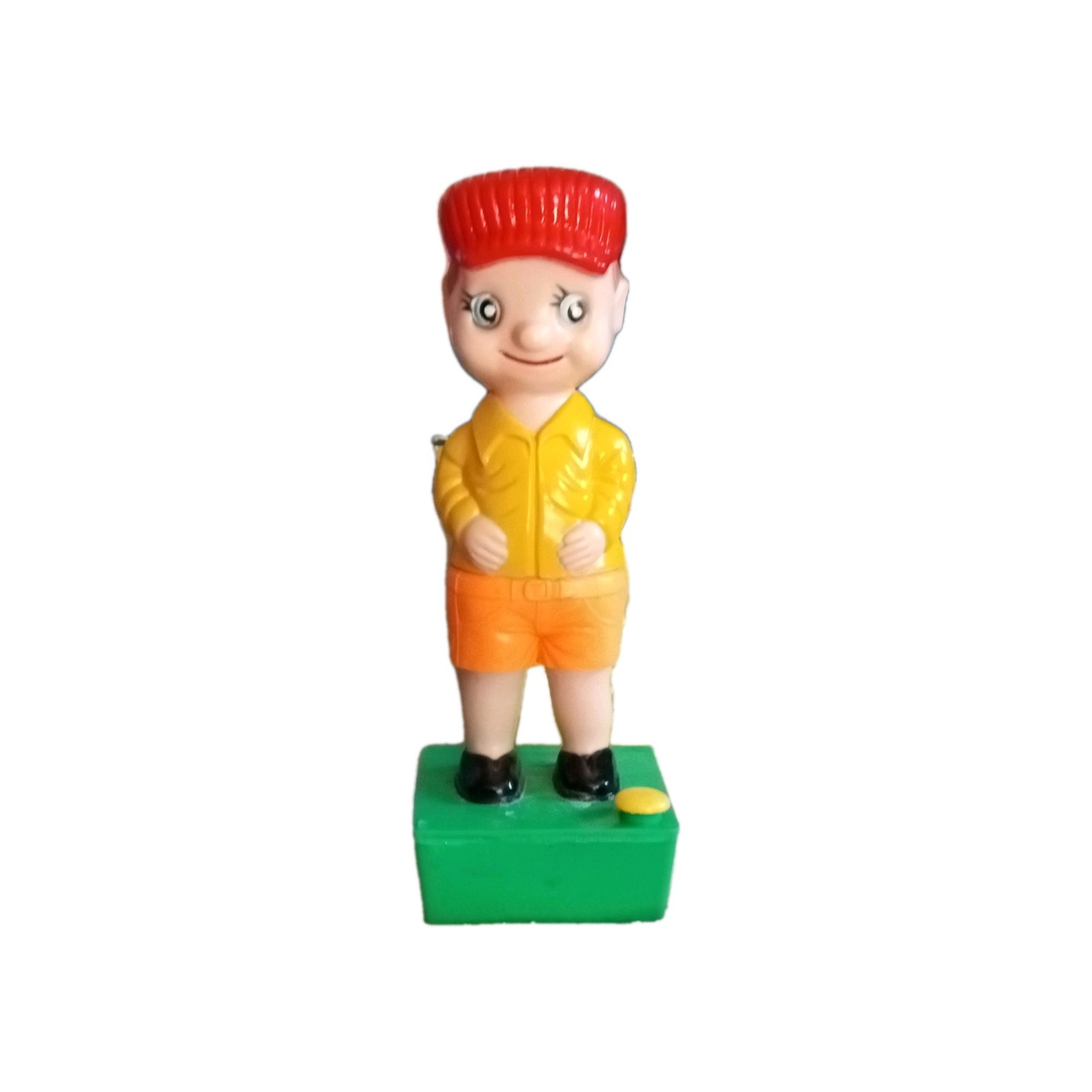 Weepy Wee Wee Novelty Gag Toy Figure Toilet Humor on Green Base w/ Box